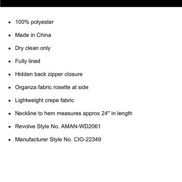 Amanda Uprichard Mandy Rose Dress in Ivory size Medium - Picture 8 of 8